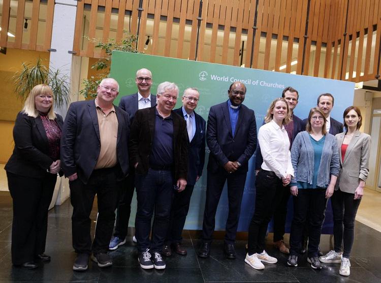 German and Swiss Catholic journalist visited the Ecumenical Center on March 17, 2023.