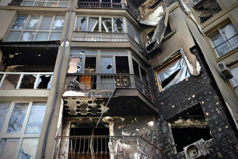 August 2022: Irpin, Kyiv region, Ukraine.