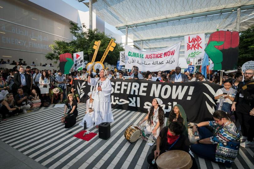 A picture of the COP28 Climate March