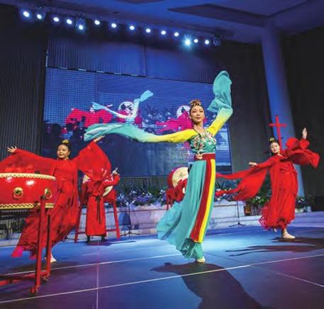 A drum dance named "Amazing Grace in China" was presentted in a large-scale Christian music concert featuring the sinicization of Christianity jointly organized by CC&TSPMs of Beijing, Tianjin, and Hebei in 2018.
