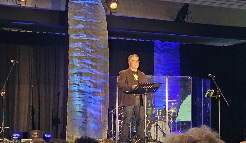 John Dickins speaking at the European Leadership Forum 2024 in Wisla, Poland