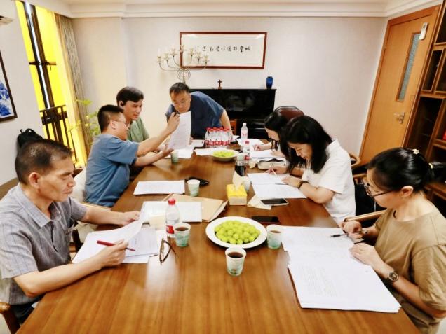 Hangzhou Municipal CC&TSPM organized seven church staff to conduct the proofreading of the Daily Devotions collection in Hangzhou City, Zhejiang Province, on August 27, 2024.