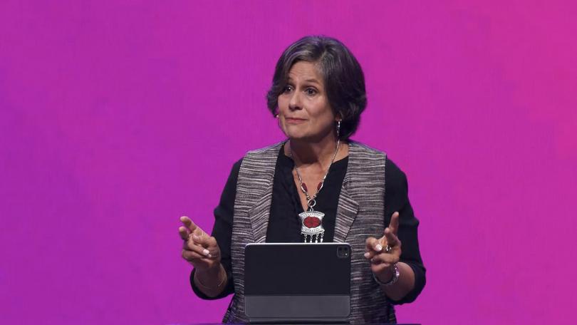 Dr. Ruth Padilla-DeBorst spoke at the first evening session of the Fourth Lausanne Congress on World Evangelization in Incheon, South Korea, on September 23, 2024.