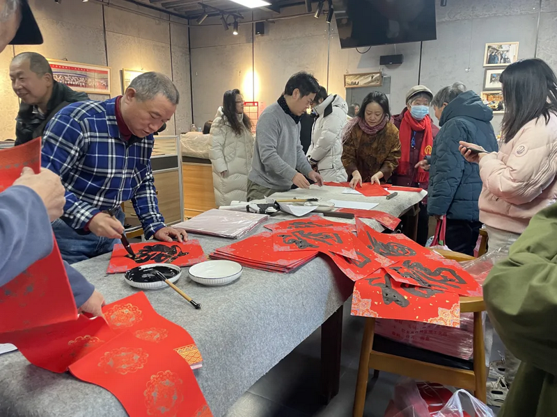 A church in Beijing hosted an event during the Chinese New Year, where attendees could write and receive Spring Festival couplets and the character "Fu" (blessing).
