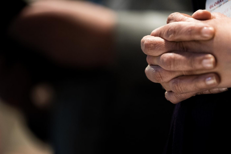 A pair of praying hands