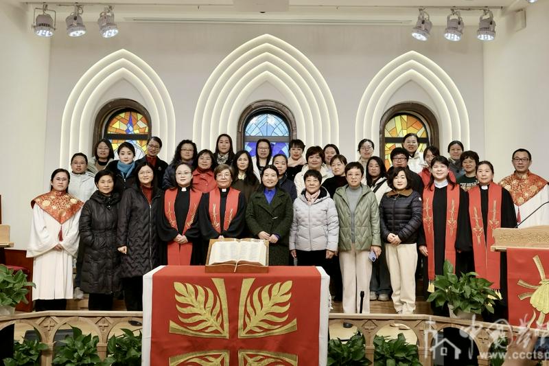 A commemorative photo was taken during the World Day of Prayer event held at Zhushikou Church in Beijing City on March 7, 2025.