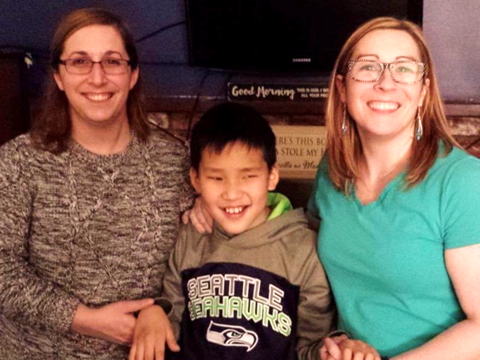 Joseph and his two elder sisters