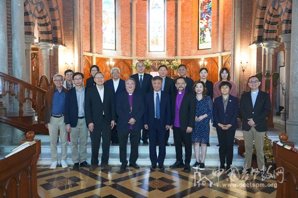 A commemorative photo was taken during the National Council of Churches of Singapore delegation’s visit to CCC&TSPM in Shanghai on April 25, 2025.