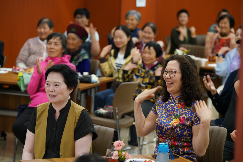 Christian women were in joy during the Mother's Day celebration held at the Beichen Church in Kunming, Yunnan Province, on May 11, 2025.