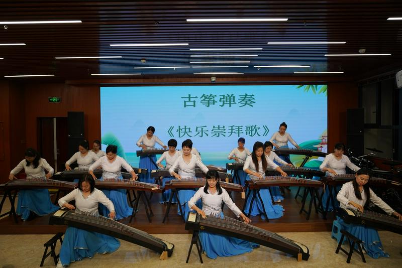 On May 31, 2025, believers in festive costumes performed traditional Chinese instruments during a themed gathering at Beichen Church in Kunming City, Yunnan Province, celebrating the Dragon Boat Festival.