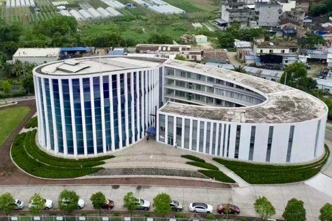 An exterior picture of the Luoyuan Church in Fuzhou City, Fujian Province