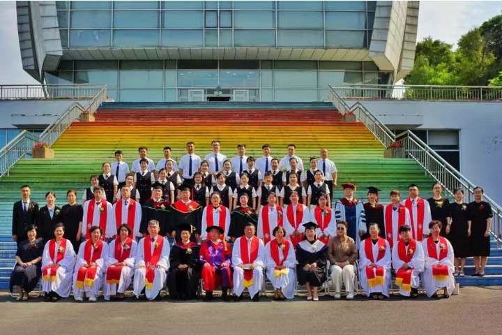 A group photo was taken during the 2025 graduation ceremony at Heilongjiang Theological Seminary in Harbin, Heilongjiang Province, on June 26, 2025.