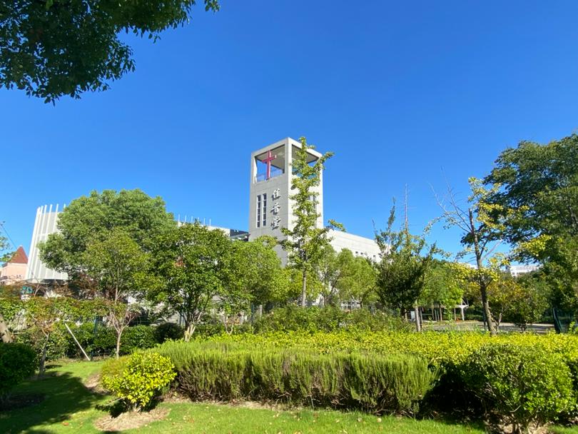 An exterior view of the Jiayin Church