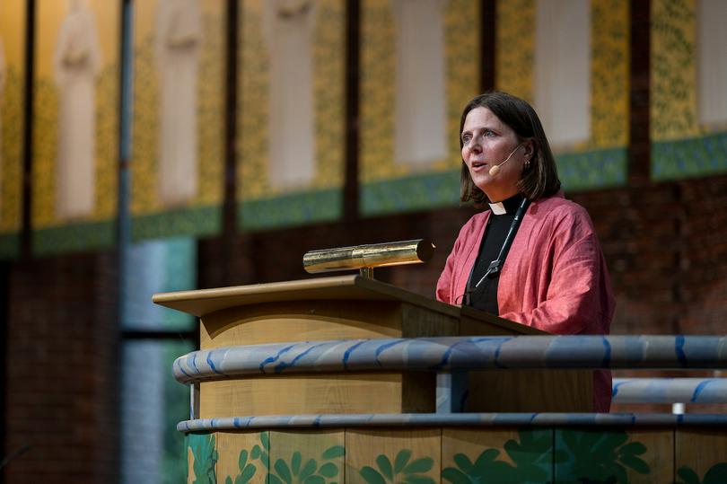 Rev. Dr Sofia Camnerin delivered a keynote speech at the Immanuel Church in Stockholm on August 19, 2025.