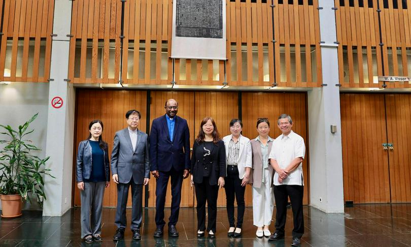 A delegation of the Amity Foundation visited the WCC headquarters in Geneva on June 2023 and was welcome by the WCC general secretary Rev. Prof. Dr Jerry Pillay.