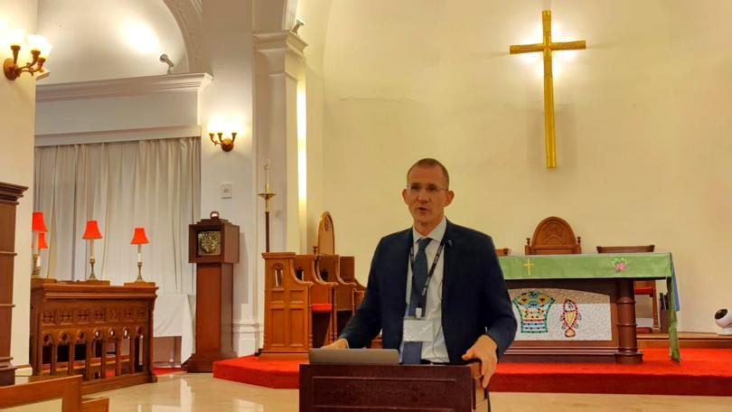 Professor Volker Henning Drecoll delivered a keynote lecture in the Hong Kong Sheng Kung Hui All Saints' Cathedral on September 13, 2025.