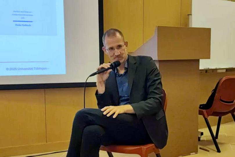 On September 16, 2025, Prof. Dr. Volker Henning Drecoll of Eberhard Karls Universität Tübingen delivered a lecture titled "Basil's Exegesis of Gen. 1" at the Divinity School of Chung Chi College, The Chinese University of Hong Kong. 