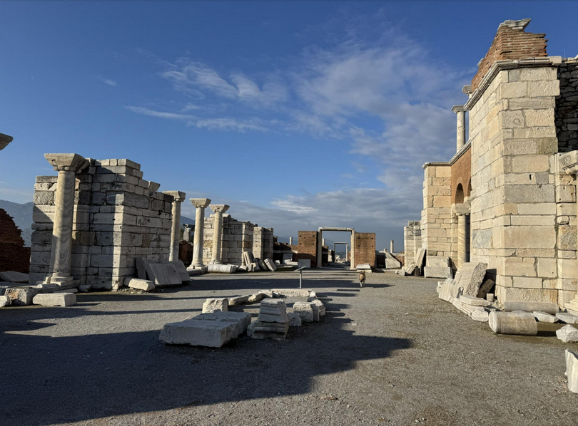 The ruins of the Church of St. John in Ephesus, Turkey