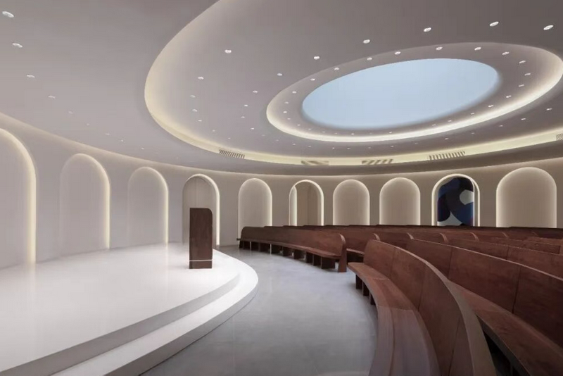 The side view of the youth hall of Changle Chengguan Church in Fuzhou, Fujian