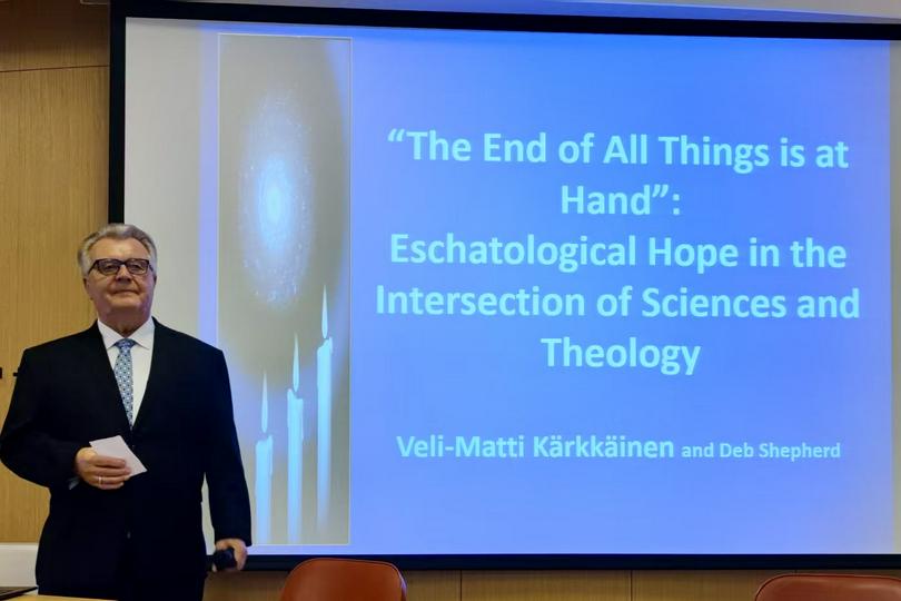 On October 14, 2025, Prof. Veli-Matti Kärkkäinen gave a lecture at Chung Chi College, The Chinese University of Hong Kong, in Hong Kong.