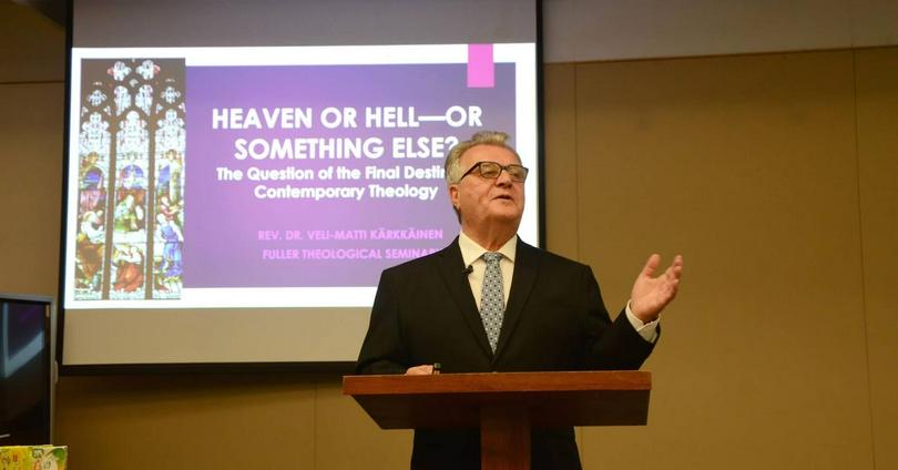 Dr. Veli-Matti Kärkkäinen gave the lecture "Heaven or Hell - or Something Else: The Question of the Final Destiny in Contemporary Theology" in Hong Kong Baptist University on October 15, 2025.