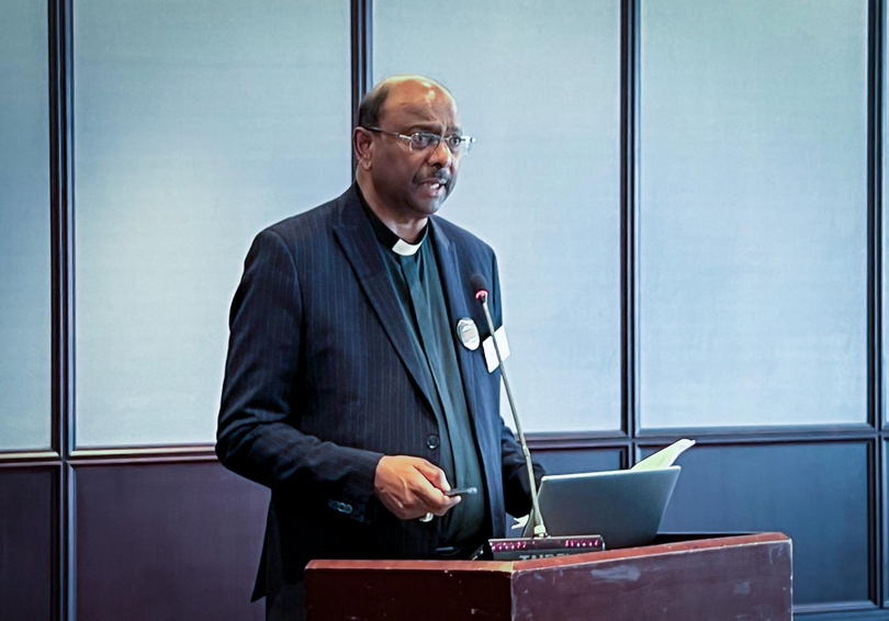 World Council of Churches general secretary Rev. Prof. Dr Jerry Pillay reported to the WCC executive committee meeting in Hangzhou, China, on November 20, 2025.