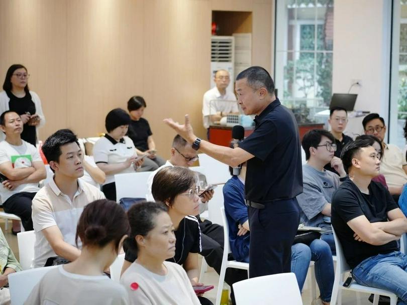 At a workplace training session