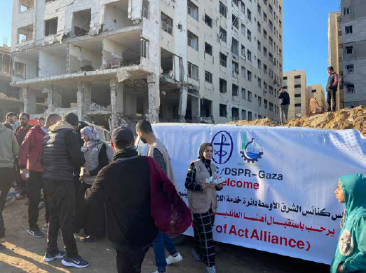 The Department of Service to Palestinian Refugees (DSPR) carried out its work in the Gaza Strip, Palestine, on an unknown day in 2024.