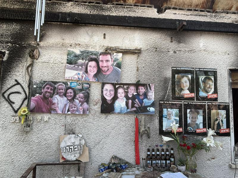 The house of a murdered family in Kibbutz Nir Oz