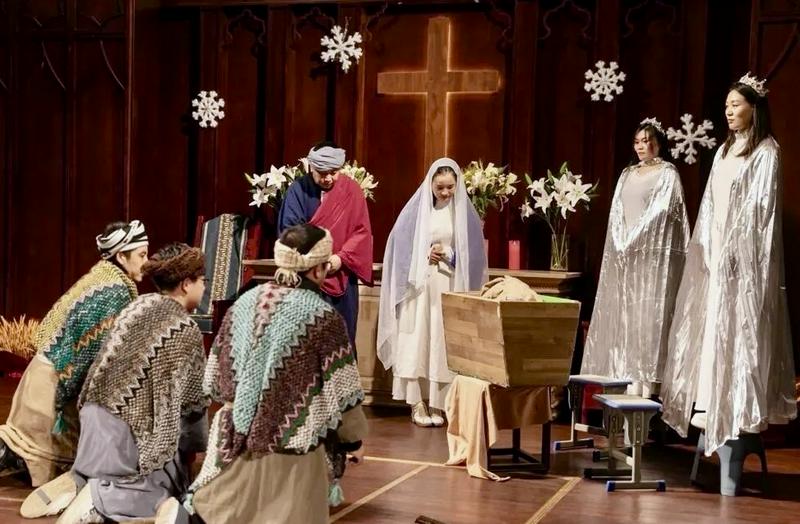 Believers staged the "Birth of Jesus" sacred play during the Christmas worship service held at Jinyuan Church in Taiyuan City, Shanxi Province, from December 24 to 25, 2025.