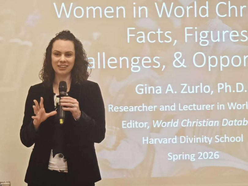 Dr. Gina A. Zurlo, enior researcher and lecturer on world Christianity at Harvard Divinity School and editor of the World Christian Database, delivered a lecture titled "Women in World Christianity" on March 9, 2026, at the Divinity School of Chung Chi College, The Chinese University of Hong Kong.