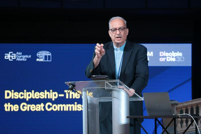 Botrus Mansour, secretary general of the World Evangelical Alliance, spoke at the opening session of the Asia Conference on Church and Mission 2026 at GCF South Metro in Alabang, Metro Manila, June 9, 2026.