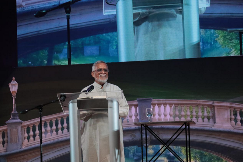 Rev. C. B. Samuel,  honorary theological adviser for Micah Global and EFICOR, spoke at the closing session of ACCM 2026 at GCF South Metro in Alabang, Metro Manila, June 11, 2026.