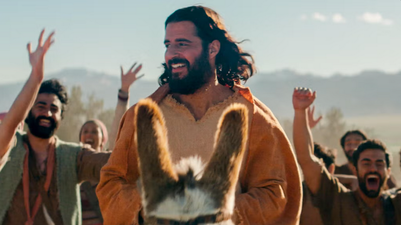 Jesus' triumphant entry into Jerusalem in Season 5, Episode 1 of The Chosen