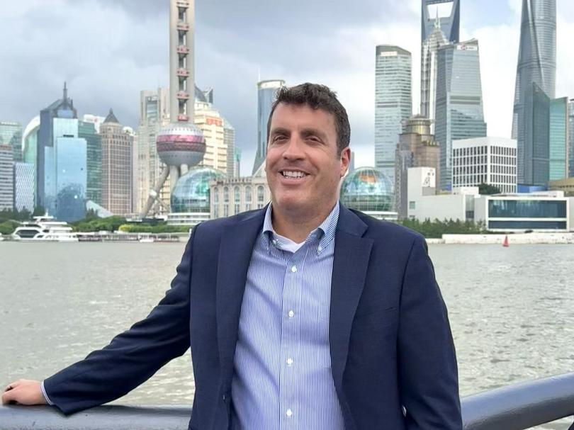 Matan Zamir, Israel's new Consul General in Shanghai, at the Bund in Shanghai