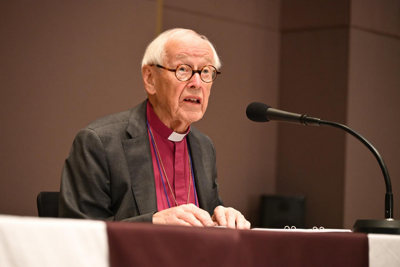 Bishop emeritus Dr Jonas Jonson delivering a keynote address “Just Peace and the Vocation of the Church” at the International Ecumenical Peace Convocation held in Seoul, Republic of Korea on 9-13 September 2026. 