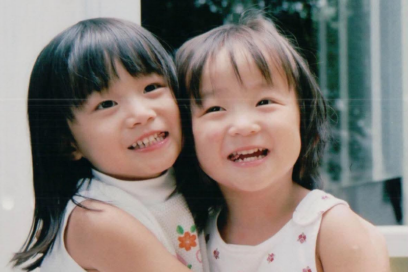 Olivia and Sophie were adopted two years apart from the orphanage in Gaoyou.