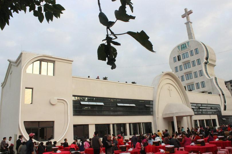 Yanbu Church is called "Violin Church" because of its appearance
