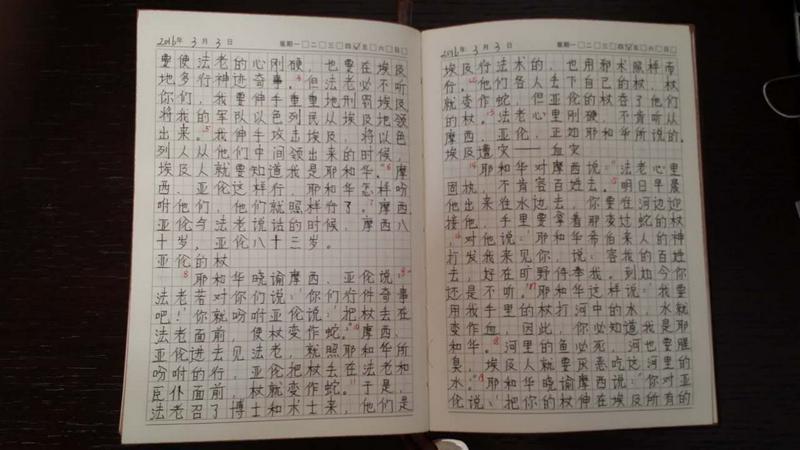 Handwritten Bible Script