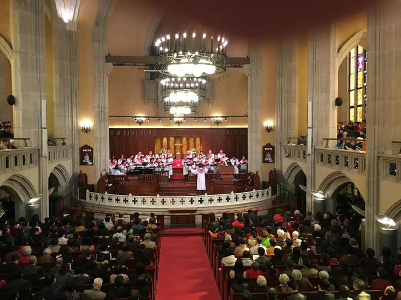 Palm Sunday Service in Moore Memorial Church