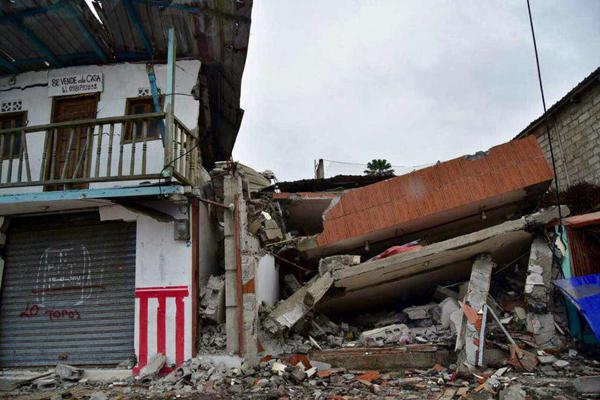 The earthquake destroyed houses, livelihood and infrastructure