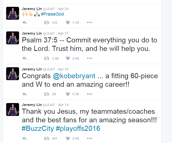 Jeremy Lin Leads Hornets To Playoff Win In 14 Years: 27-Year-Old NBA Star Praises God On Social Media