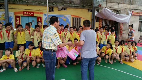 The staff visits the students 
