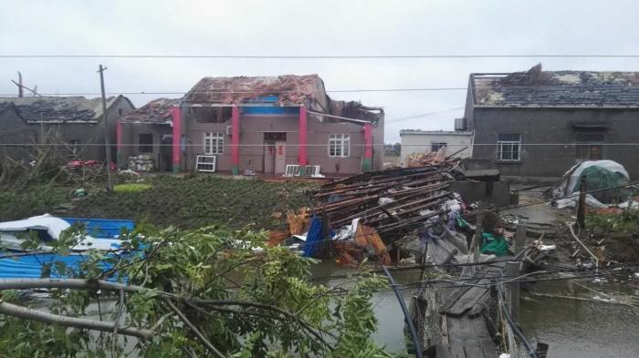 Storms attack Funing