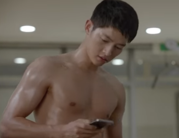Song Joong Ki Shower Scene (Descendants Of The Sun)
