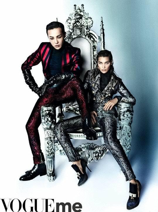 G-Dragon and Bella Hadid