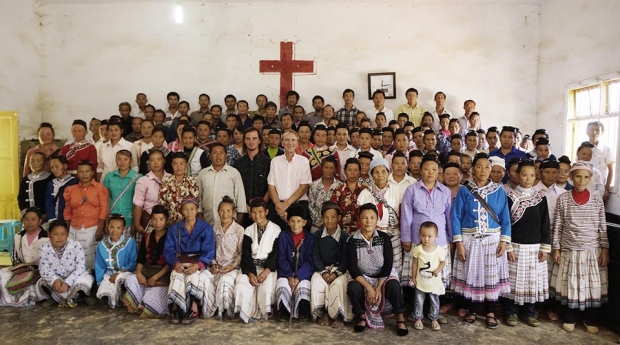 Steve and Blake with some Miao people (Photo provided to CCD)