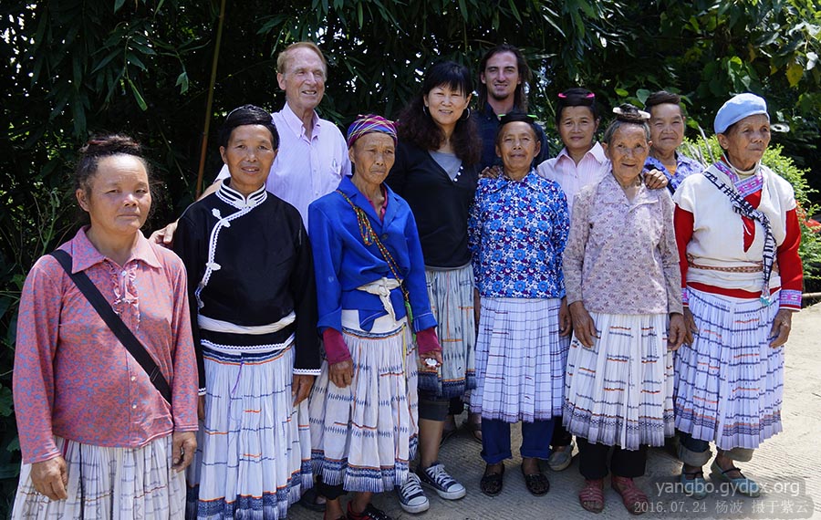 Steve and Blake in the traditional Miao clothing (Photo provided to CCD)