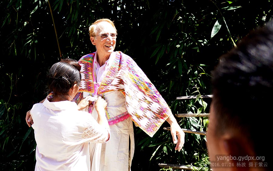 Steve in the traditional Miao Clothing (Photo Provided to CCD)