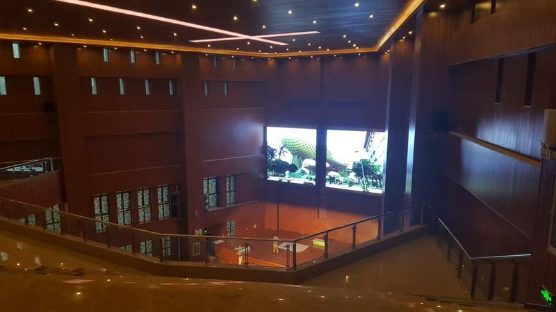 The interior of the church